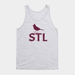 Cardinals Houndstooth Blue Tank Top